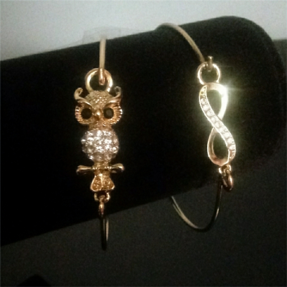 Owl and Infinity Symbol Bracelets